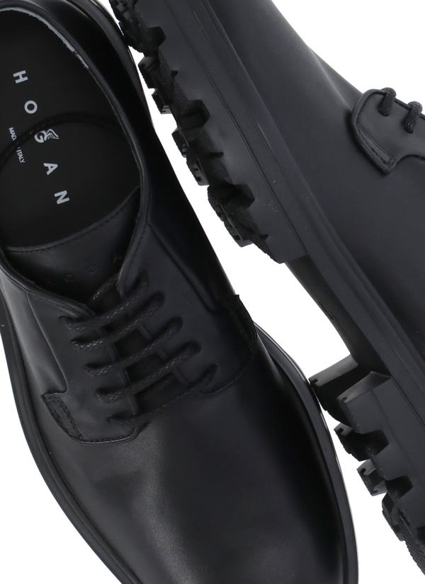 Hogan H673 Lace Up Shoes - Black