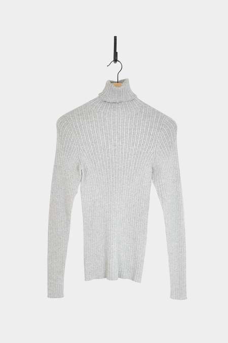 ICHI ANTIQUITES Rib Turtleneck Pullover - Blue | Garmentory