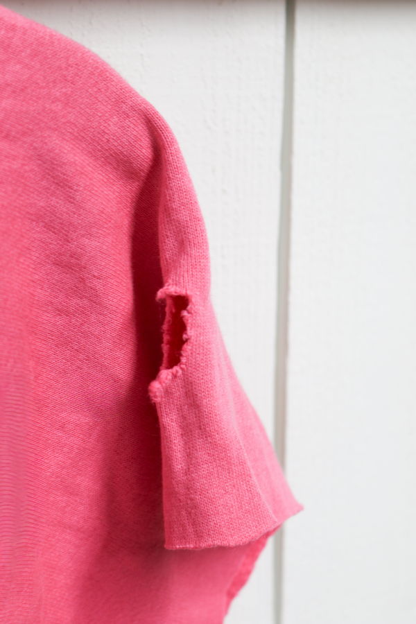 Best Regards - Upcycled Destination Goods San Francisco Cropped Postcard Sweatshirt - Pink