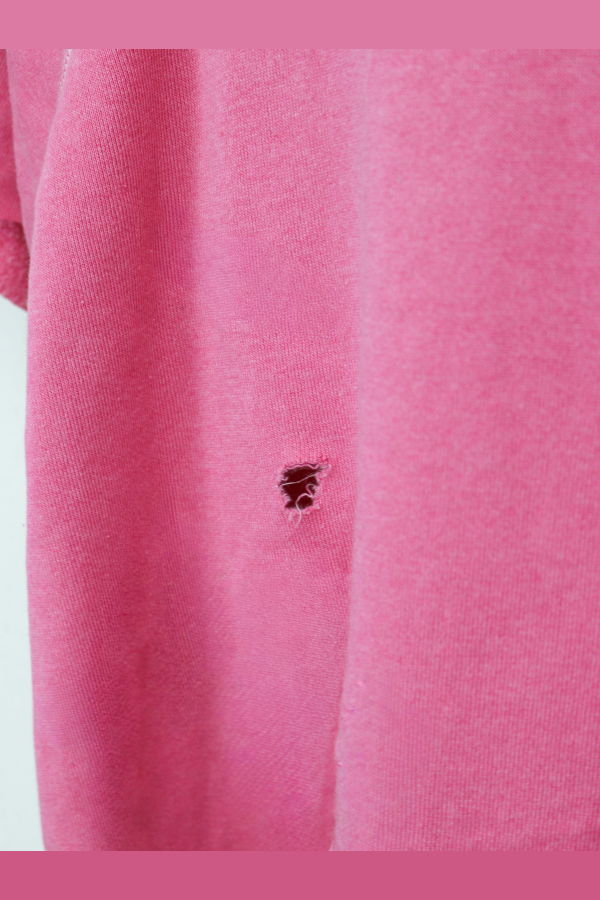 Best Regards - Upcycled Destination Goods San Francisco Cropped Postcard Sweatshirt - Pink