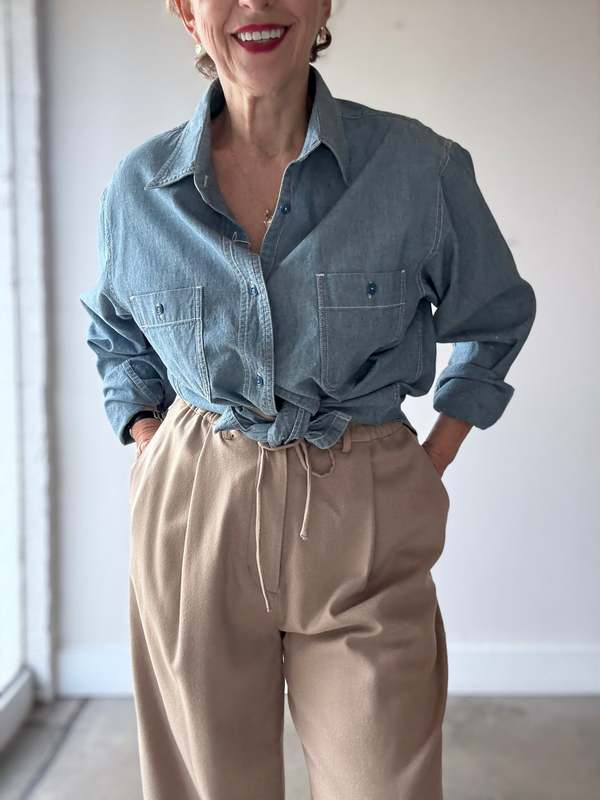 Chimala Chambray Work Shirt - Blue
