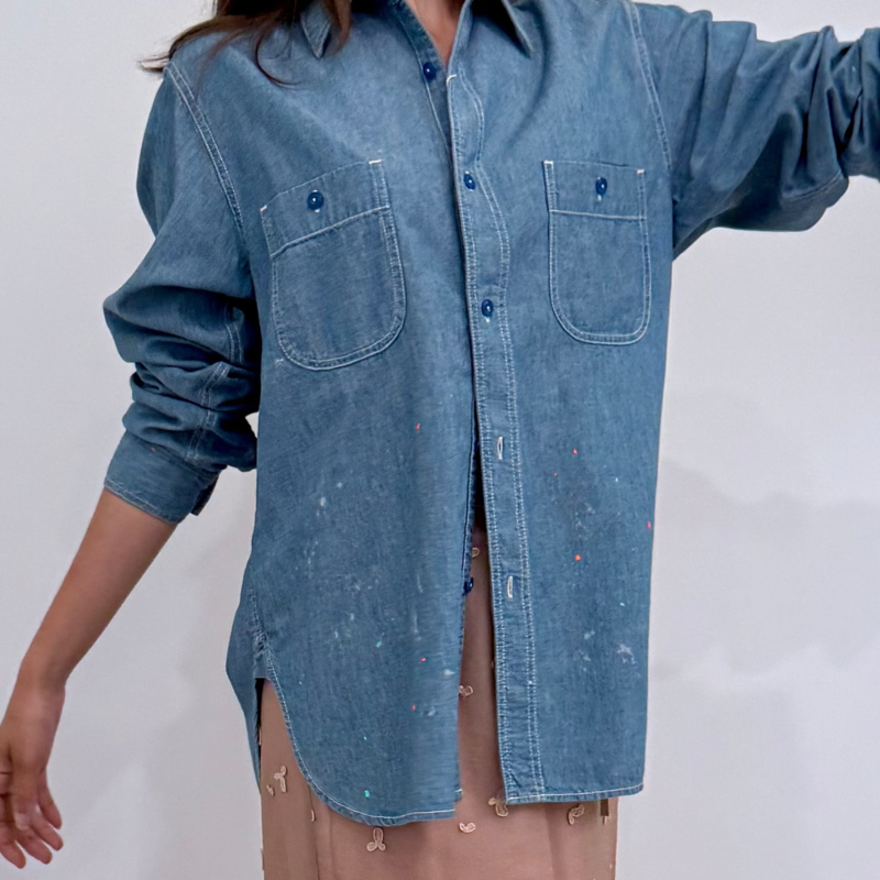 Chimala Chambray Work Shirt - Blue