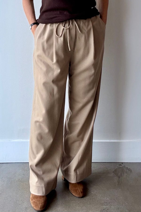 Lauren Manoogian Lace Trouser - Tannin