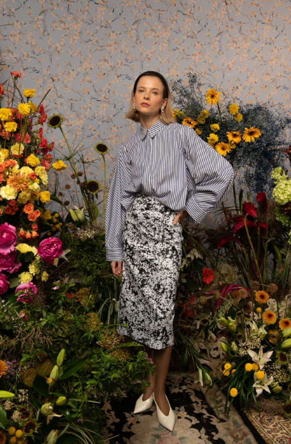 Kika Vargas Amelia Skirt - White Garden Kika Vargas Amelia Skirt - White Garden