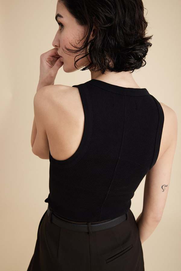 Sold Out NYC The Not So Basic Tank - Black | Garmentory