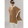 MADELEINE THOMPSON Hawk Poncho - Camel - Thumbnail 2