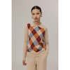 MADELEINE THOMPSON Magpie Top - Rusty Red Mix - Thumbnail 4