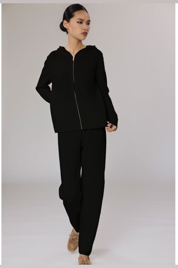 MADELEINE THOMPSON Pheasant Pants - Black