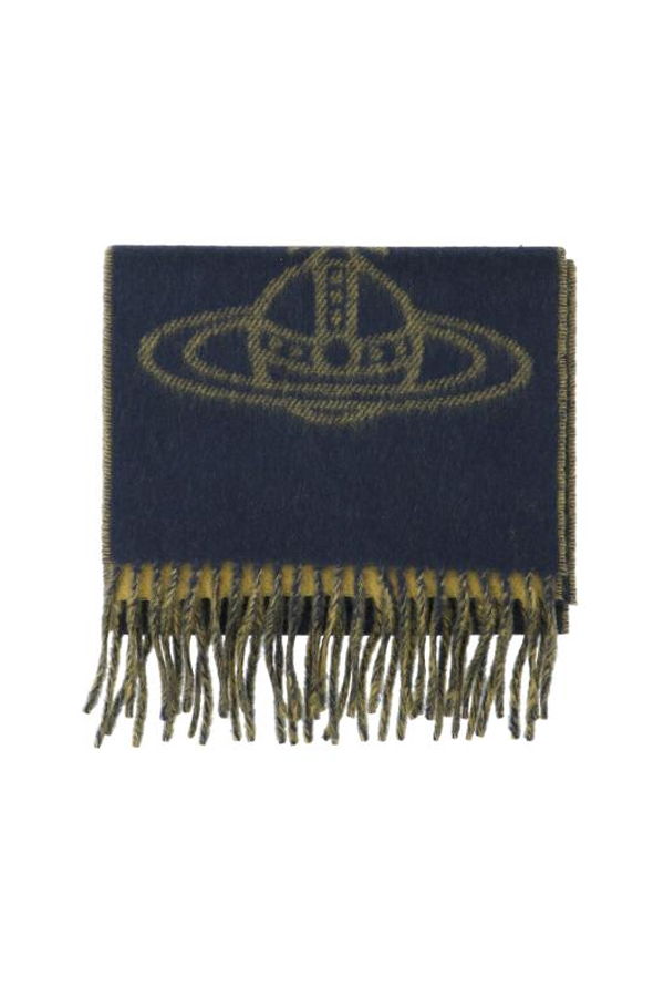 Vivienne Westwood Orb Scarf - Navy Blue