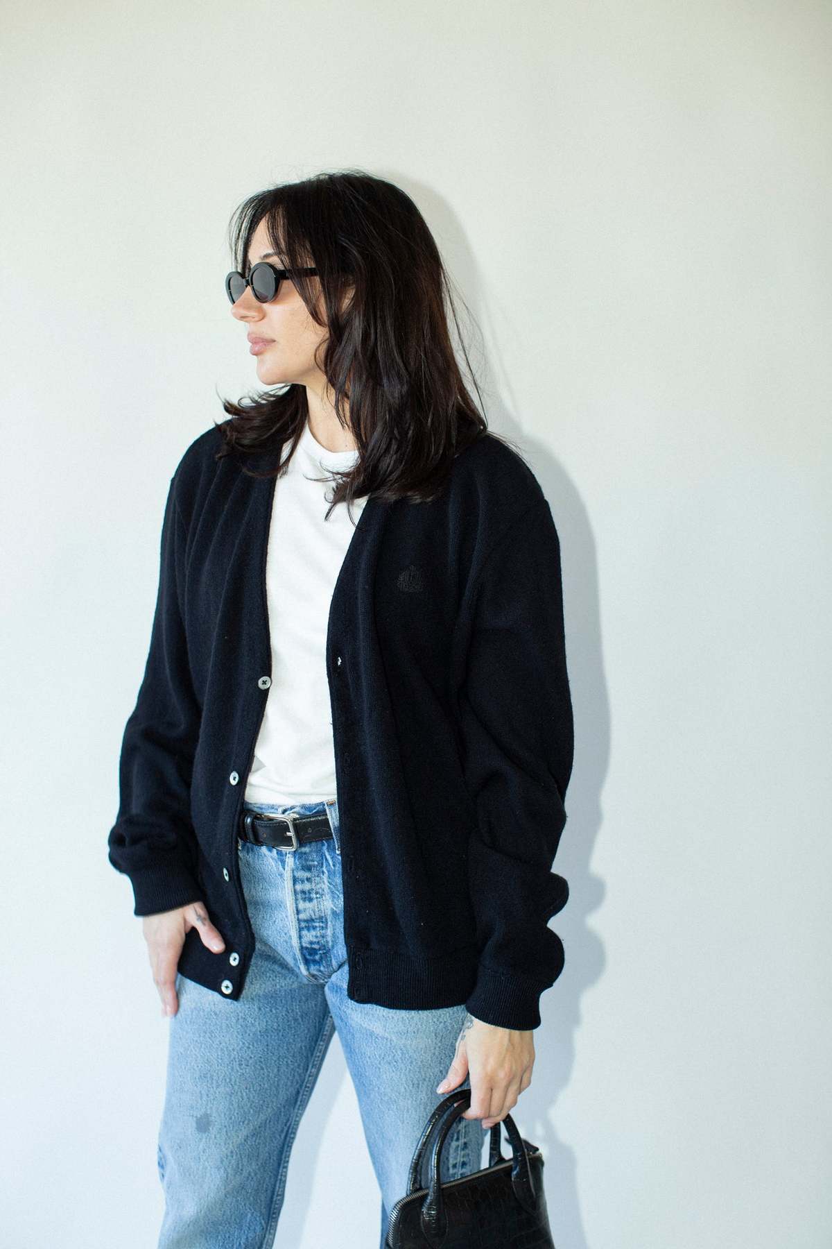 Vintage Cardigan - Black - Image 2 of 5