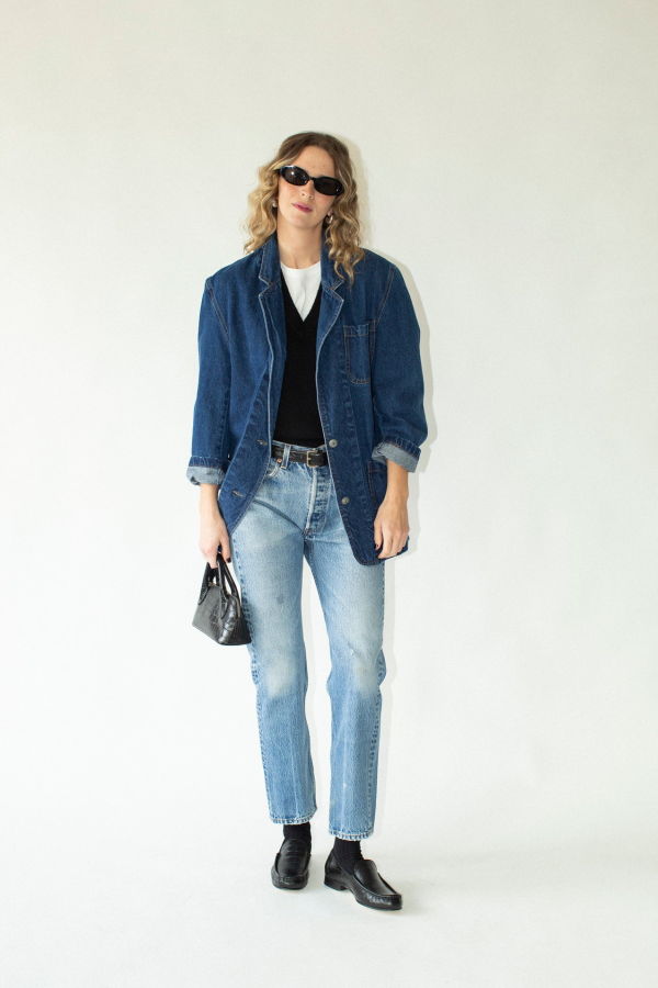 Vintage Denim Blazer