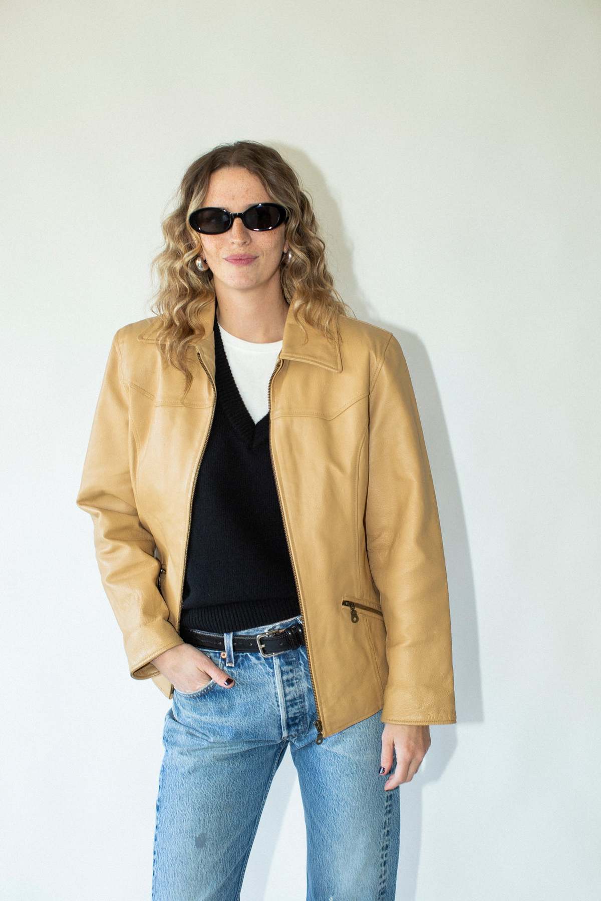 Vintage Leather Jacket - Image 1 of 7