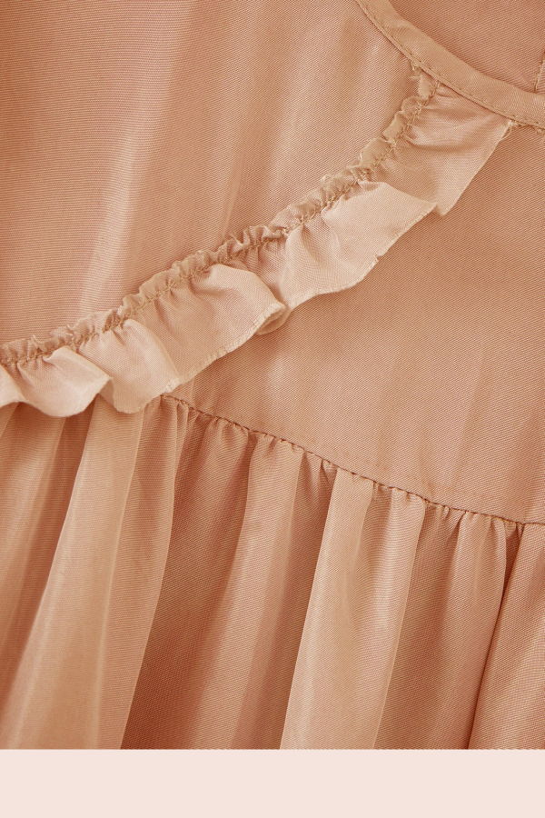 KIDS Caramel Marta Silk Dress