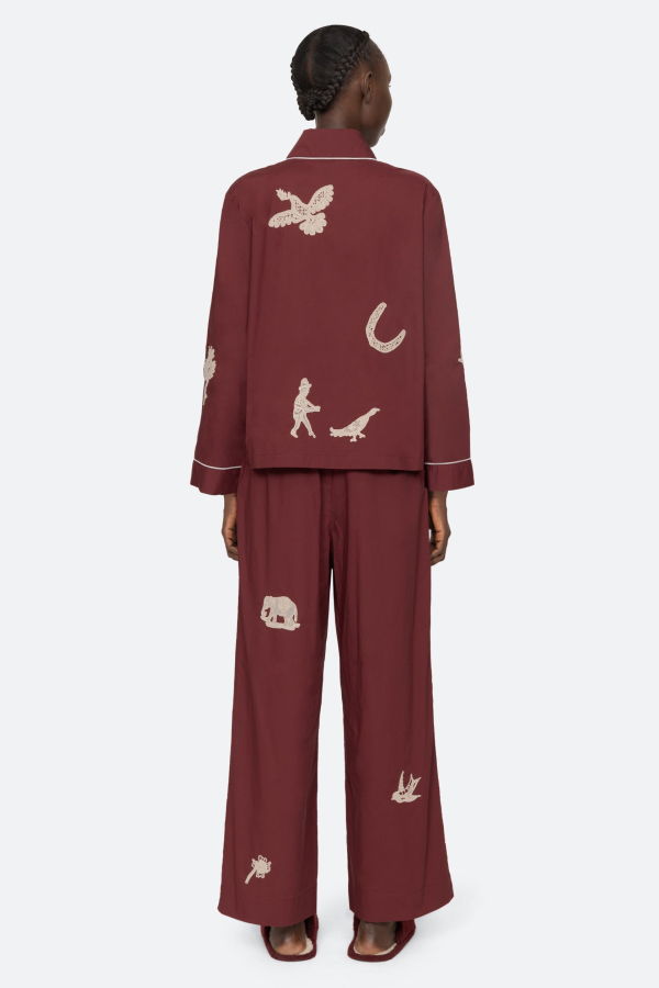 Sea NY Mika Pajama Set - Burgundy