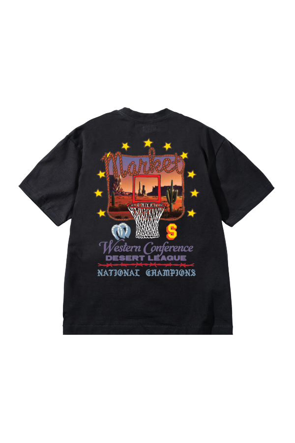 MARKET Desert League T-Shirt - Pirate Black