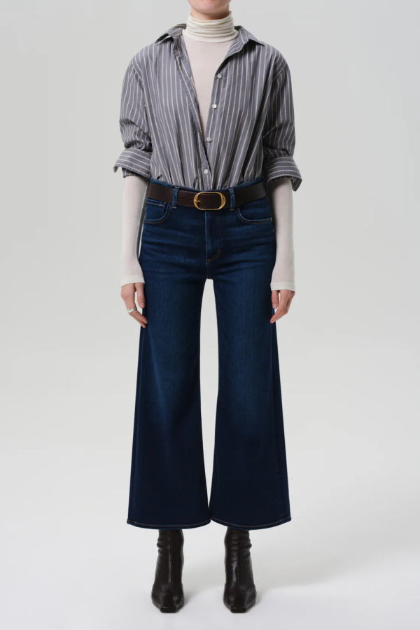 Citizens of Humanity Lyra Crop Wide Leg Jeans - Dakota