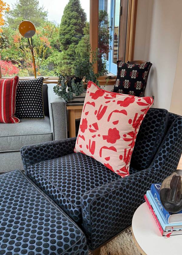 Ace & Jig Hug Piped Pillow - Scrapbook Ace & Jig Hug Piped Pillow - Scrapbook