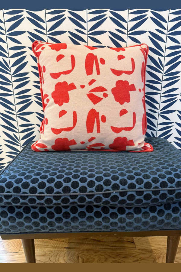 Ace & Jig Hug Piped Pillow - Scrapbook