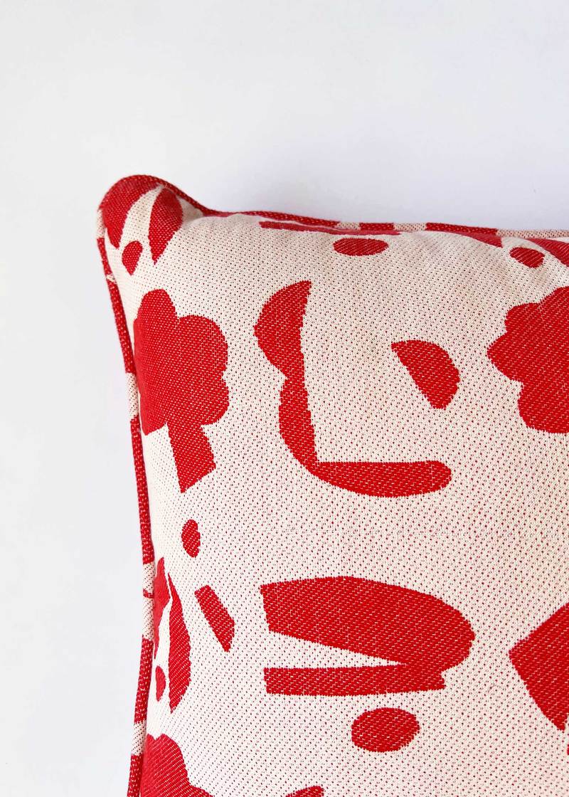 Ace & Jig Hug Piped Pillow - Scrapbook