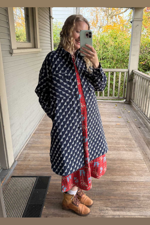 Ace & Jig Quilted Overcoat - Dungaree