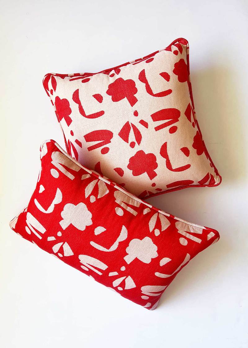 Ace & Jig Snuggle Piped Pillow - Postcard