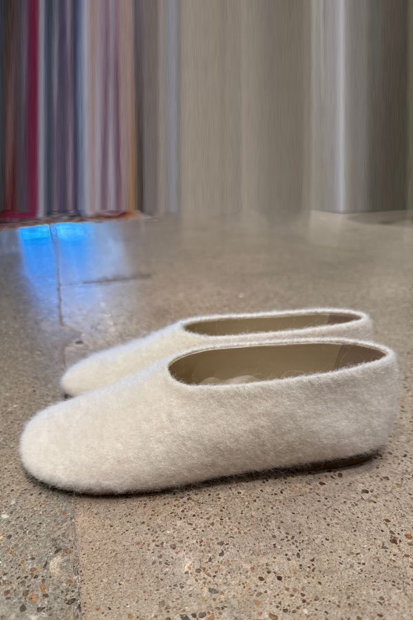 Sofie D'Hoore Fiennes Fluf Ballerina Shoes - Porcelain