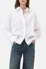 Closed Cape White Shirt - White - Thumbnail 2