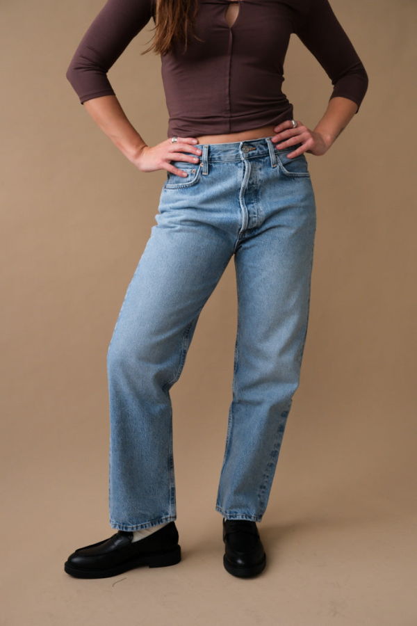 AGOLDE 90's Pinch Waist Crop Jeans - Stage