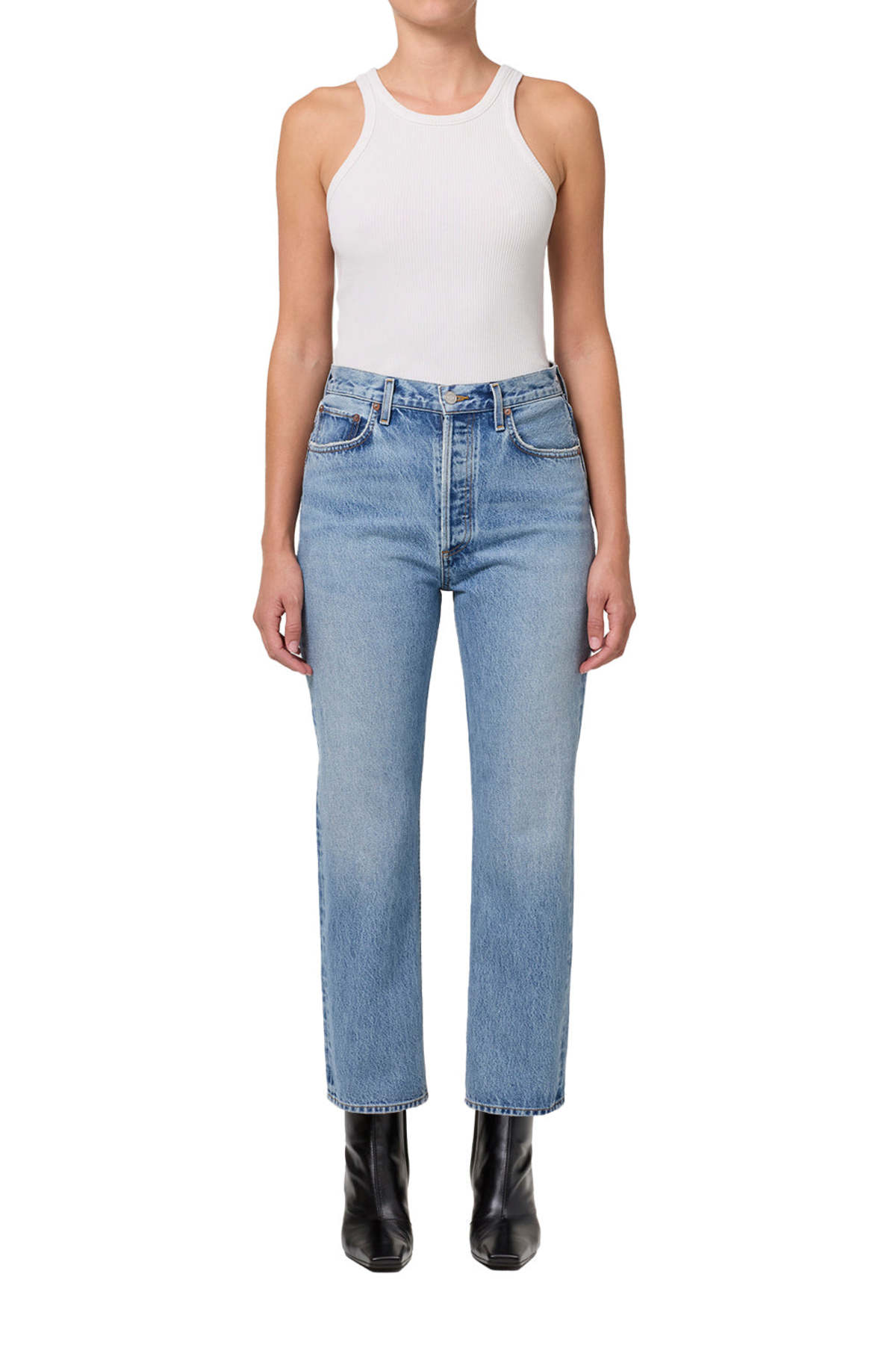 AGOLDE 90's Pinch Waist Crop Jeans - Stage - Image 5 of 5