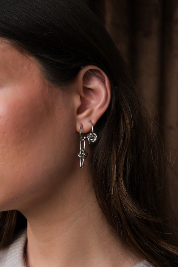 Justine Clenquet Daria Earrings - Silver