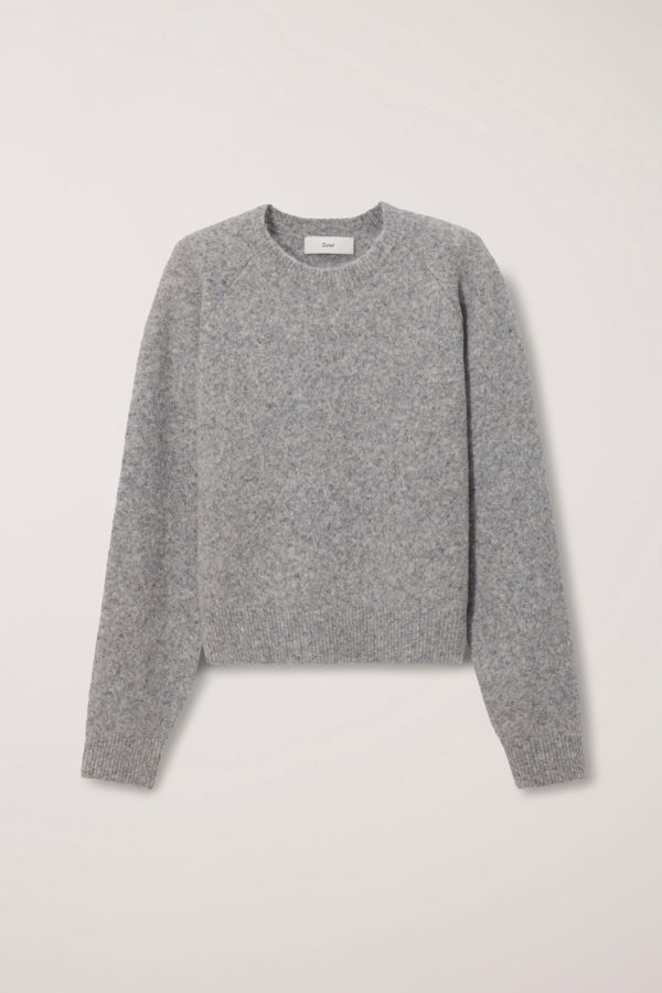 Dunst Shaggy Dog Sweater - Light Melange Grey