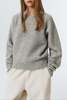Dunst Shaggy Dog Sweater - Light Melange Grey - Thumbnail 4