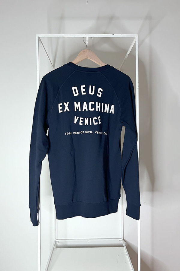 Deus Ex Machina Venice Address Crew Sweatshirt - Navy