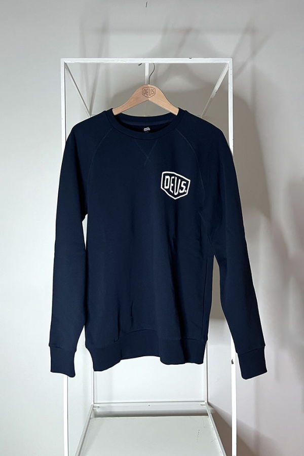 Deus Ex Machina Venice Address Crew Sweatshirt - Navy