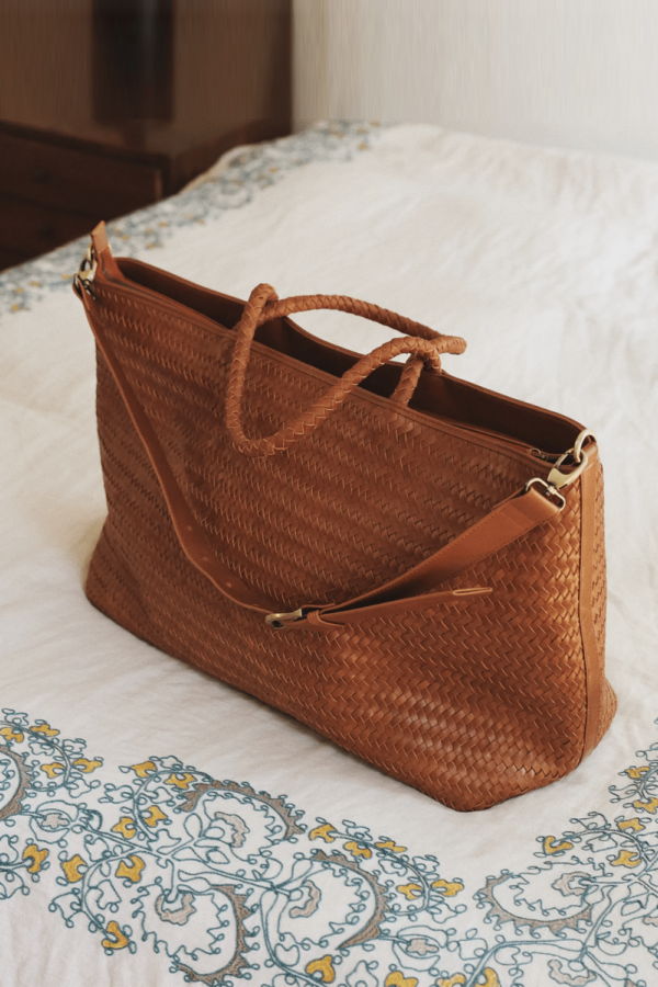 Bembien Le Weekender Bag - Cream/Sienna