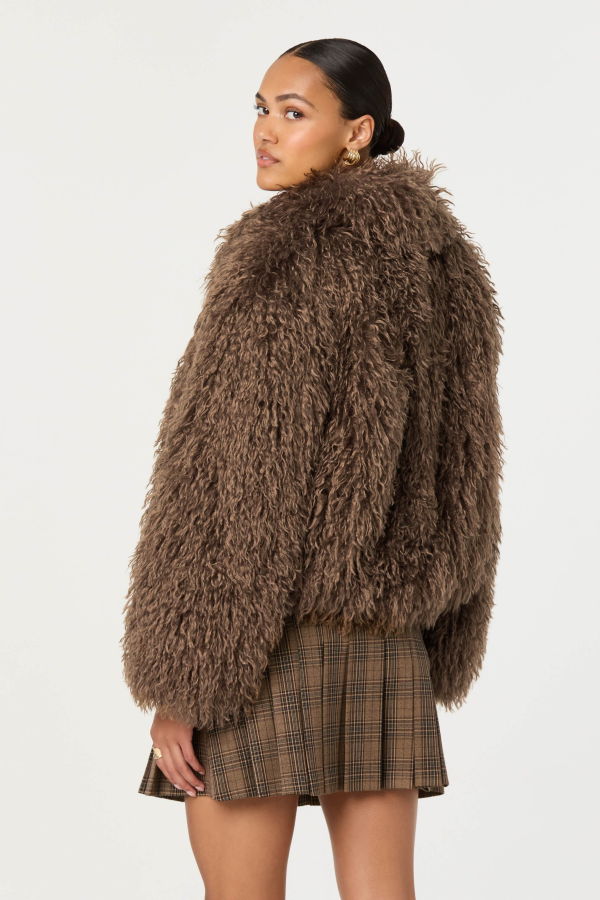 ASTR The Label Faux Fur Jacket