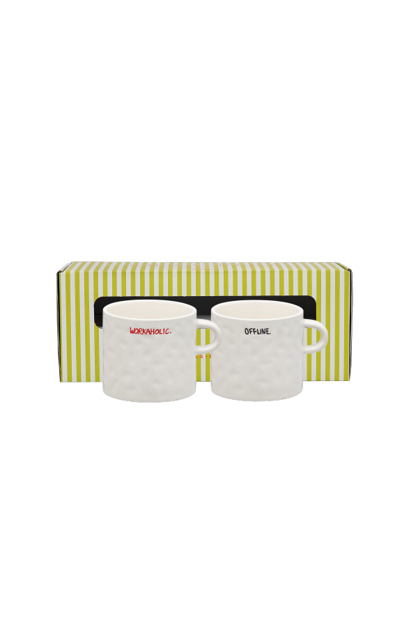 Anna + Nina All About Balance Mugs Set of 2