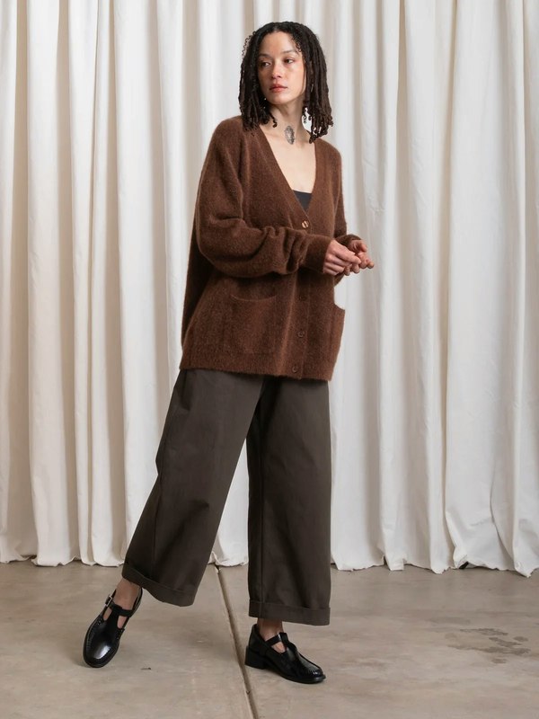 Cocobolo Oversized Mohair Cardigan