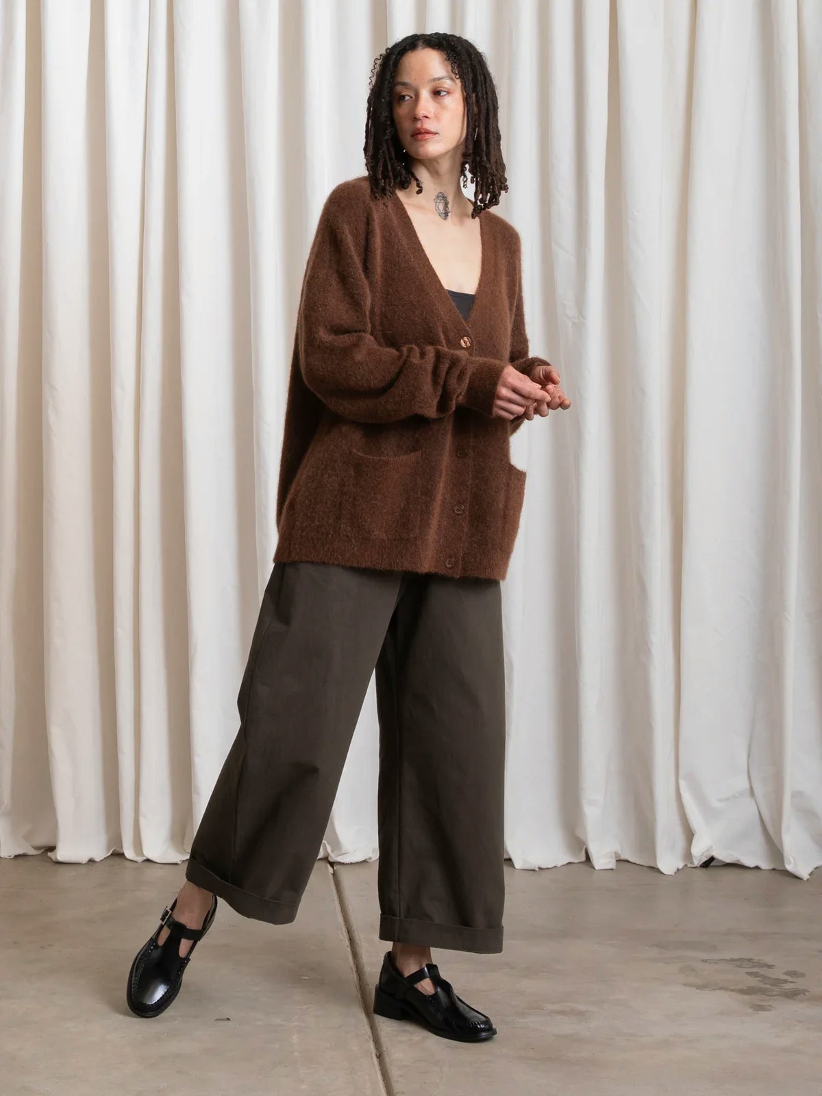 Cocobolo Oversized Mohair Cardigan - Image 1 of 5