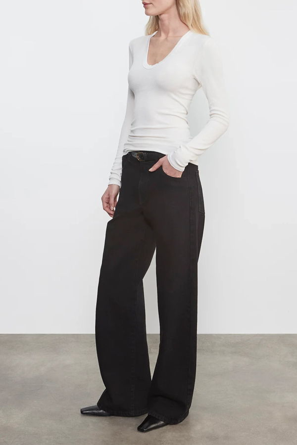 Enza Costa Silk Rib U Top