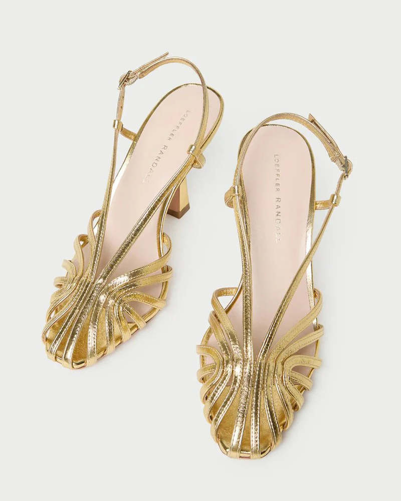 Loeffler Randall Alexandra Slingback Sandal - Gold
