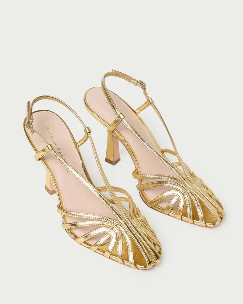 Loeffler Randall Alexandra Slingback Sandal - Gold