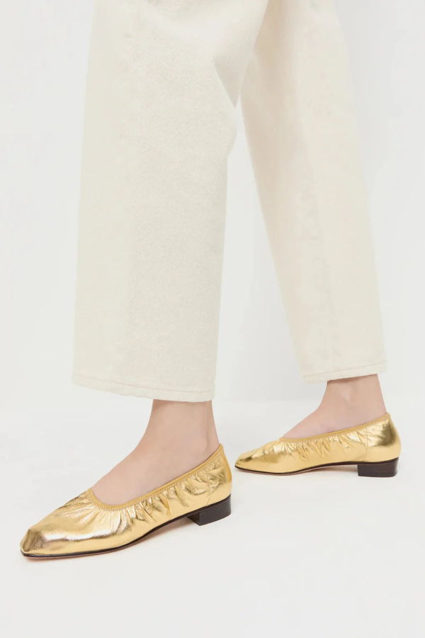 Loeffler Randall Tove Ballet Flat - Gold