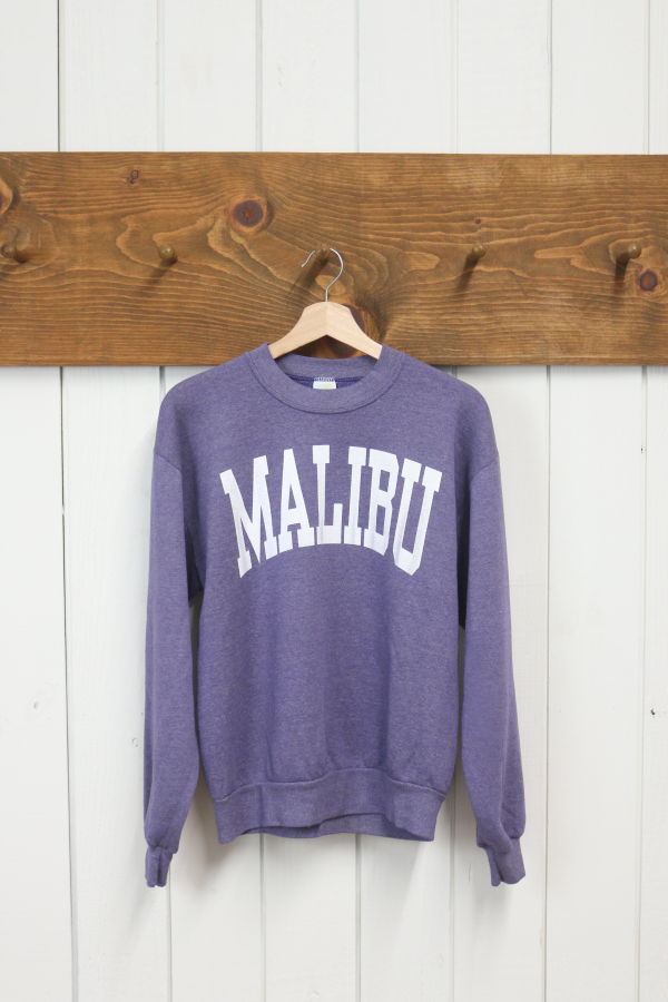 Best Regards Malibu Varsity Sweatshirt - Periwinkle