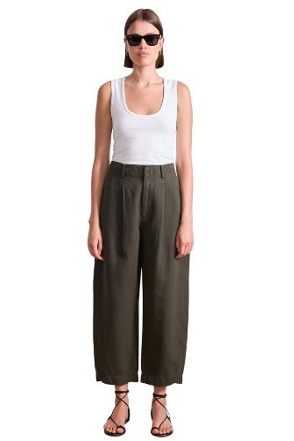Apiece Apart Petit Bari Cropped Trouser - Rosin