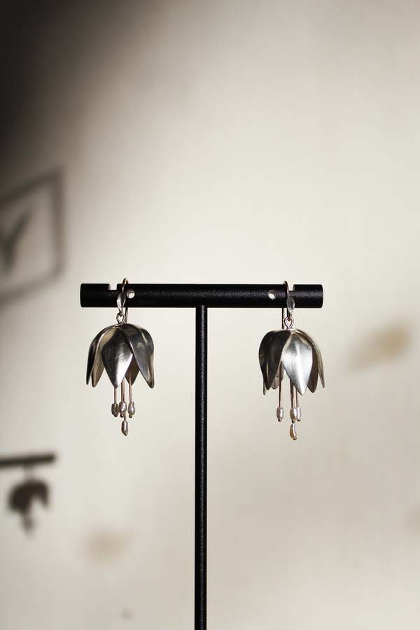 Annette Ferdinandsen Crown Imperial Earrings with Pearls