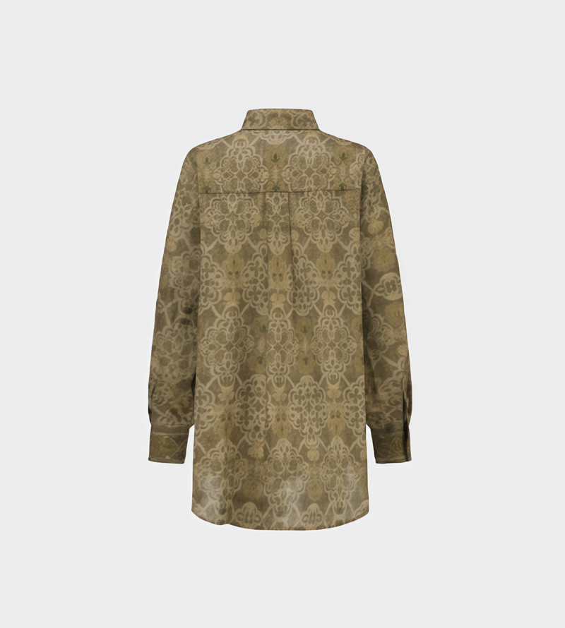 INTO THE EAST Printed Linen Shirt