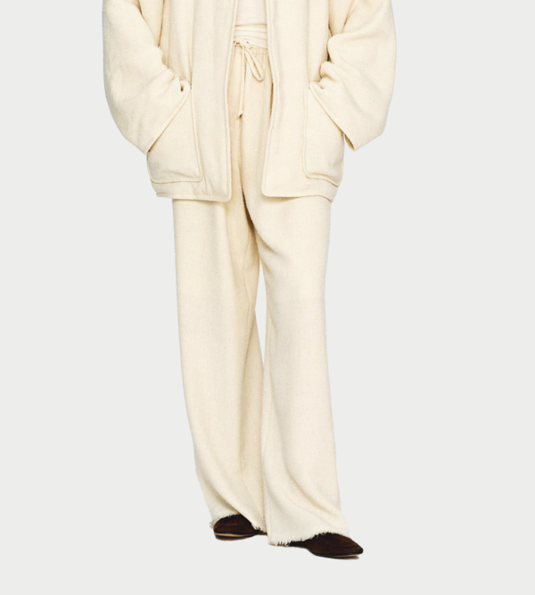 INTO THE EAST Textured Drawstring Pants