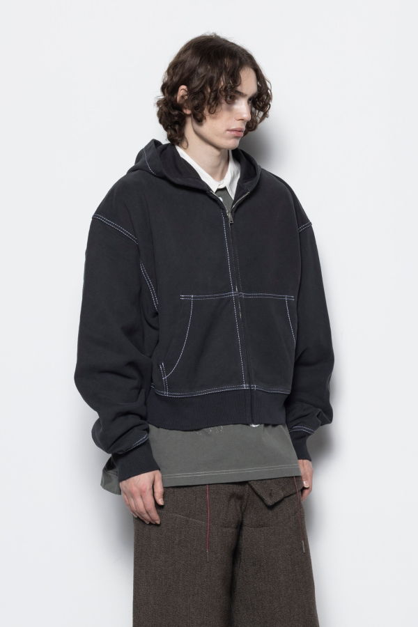 Acne Studios Contrast Stitch Zip Hoodie