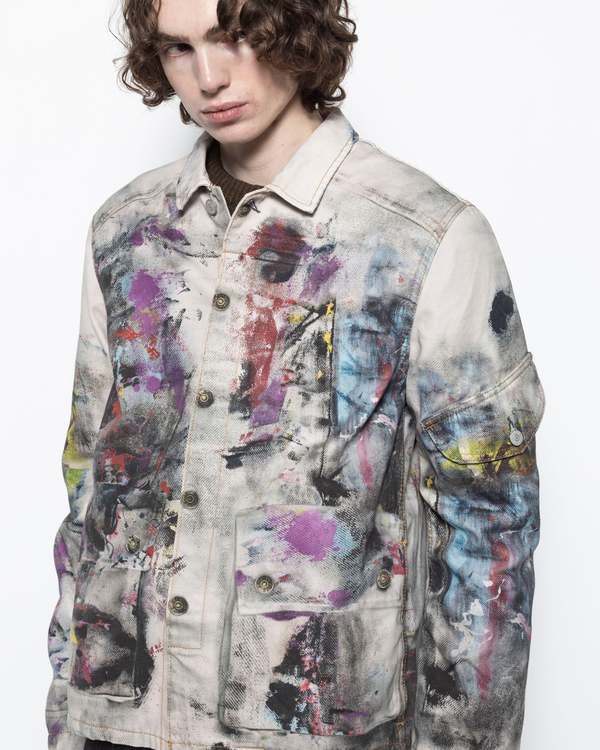Acne Studios Jacket Trompe L'oeil Print Jacket